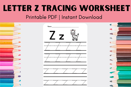 Letter Z Tracing Worksheet